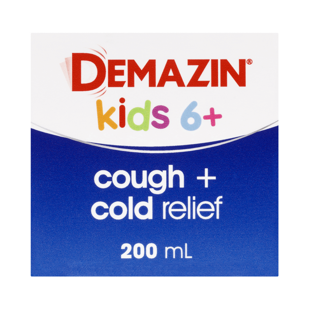 Demazin Kids 6+ Cough + Cold Relief Syrup Grape Flavour