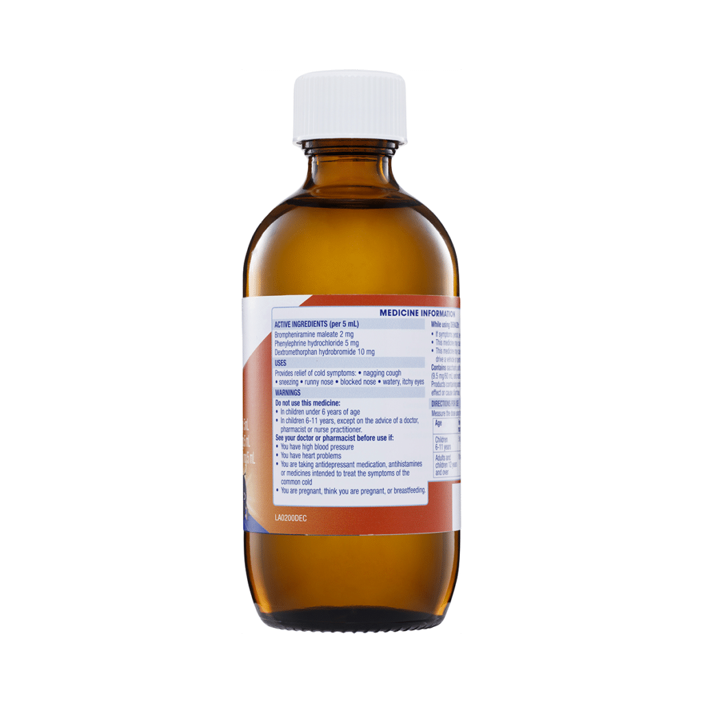 Demazin Kids 6+ Cough + Cold Relief Syrup Grape Flavour